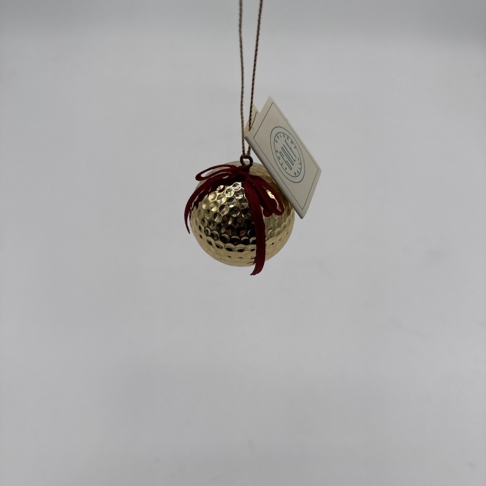 The Golden Golf Ball By Prosperity Tree Holiday Christmas Ornament